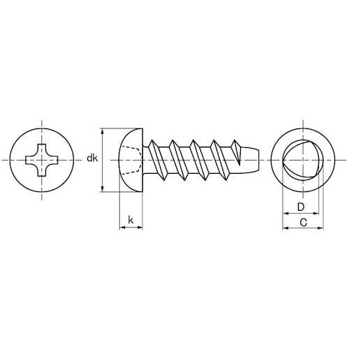 SUNCO ユニクロ Pタイプナベ 5×8 (12