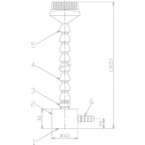 NIKKI マグネットスタンド式クーラントノズル