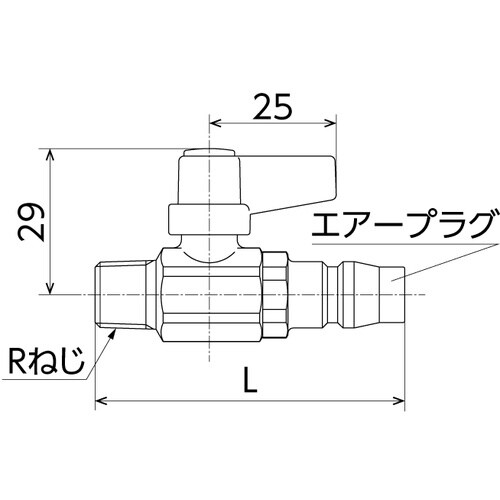 オンダ製作所 M7型 R1/4×エアープラグ