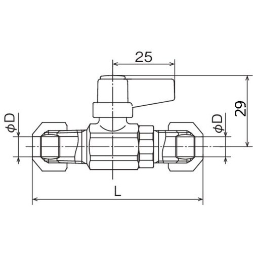 オンダ製作所 M11型 リスリーブ式銅管接続φ10