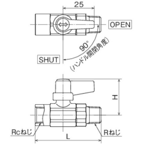 オンダ製作所 M2型 Rc1/4×R1/8