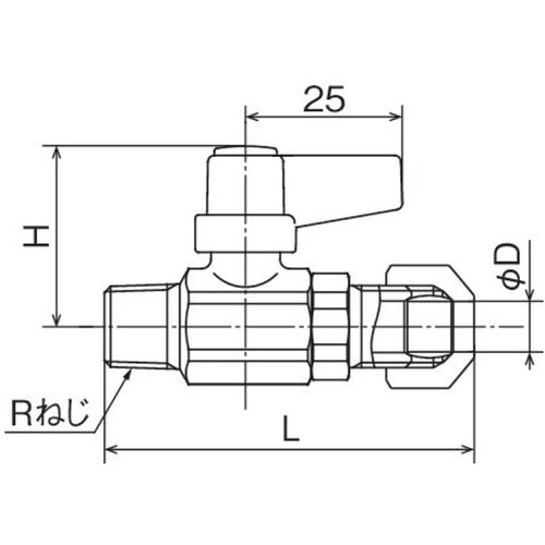 オンダ製作所 M8型 R3/8×スリーブ式銅管接続