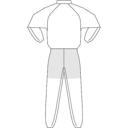 ミドリ安全 ベルデクセル 男女共用 ツナギ型白衣