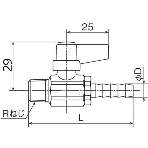 オンダ製作所 M5型 R1/4×ホースニップルφ8