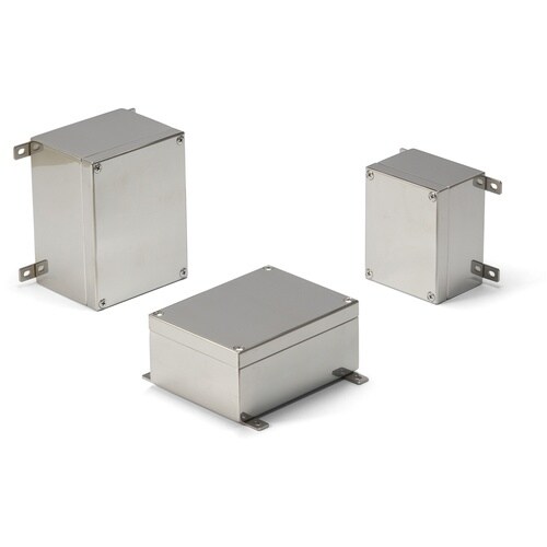 タカチ 外部取付足付小型防水・防塵ステンレスボック