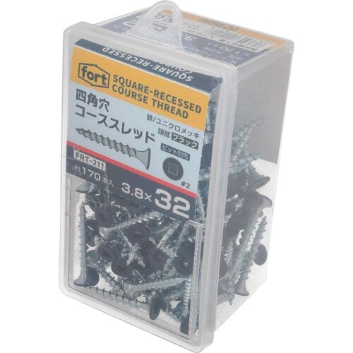 OHSATO 黒頭部塗装 コーススレッド 四角穴