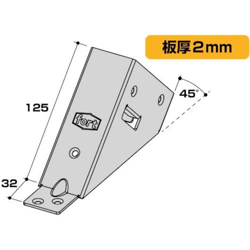 OHSATO 黒塗装 2×4用金具 コーナー C3