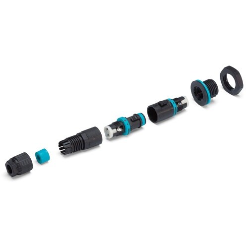 タカチ パネルマウントマイクロ防水中継コネクタ