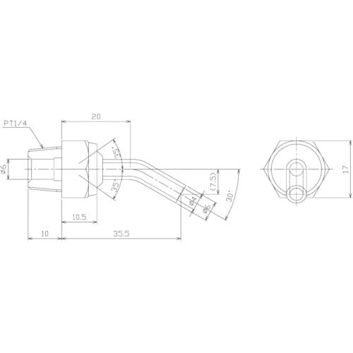 NIKKI ポイントフィットノズル PT1/4 L