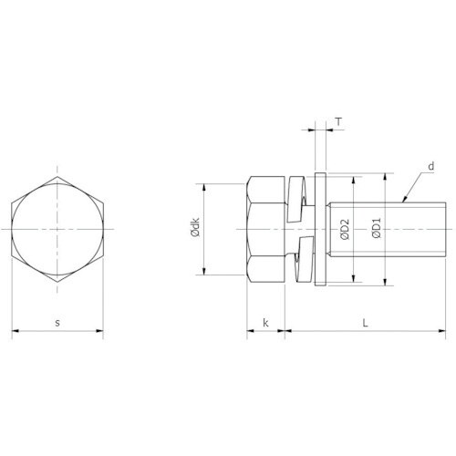 YAHATA 座金組込トリーマボルト P−3 ステ