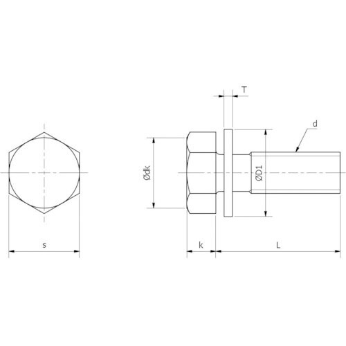 YAHATA 座金組込トリーマボルト P−1 ステ