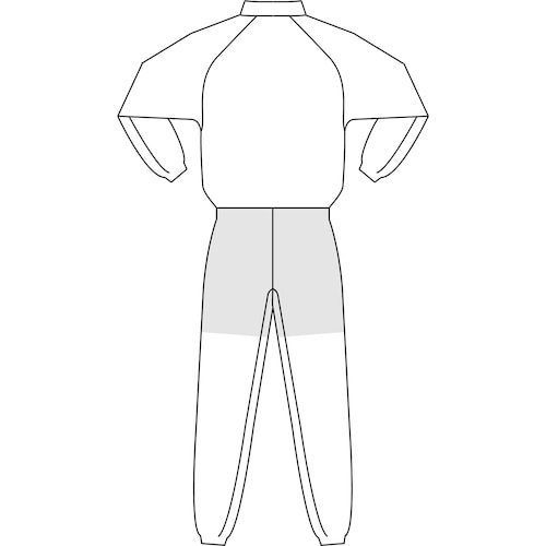 ミドリ安全 ベルデクセル 男女共用 ツナギ型白衣