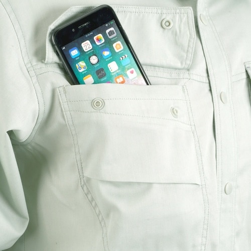 カジメイク 8552 サマーツイル長袖シャツ アー