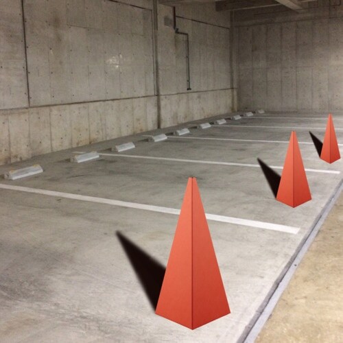 ユニット ダンボール コーン(赤)