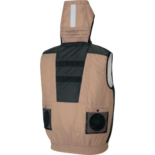 アイトス 遮熱シェード付空調服長袖ベスト (空調服