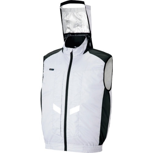 アイトス 遮熱シェード付空調服長袖ベスト (空調服