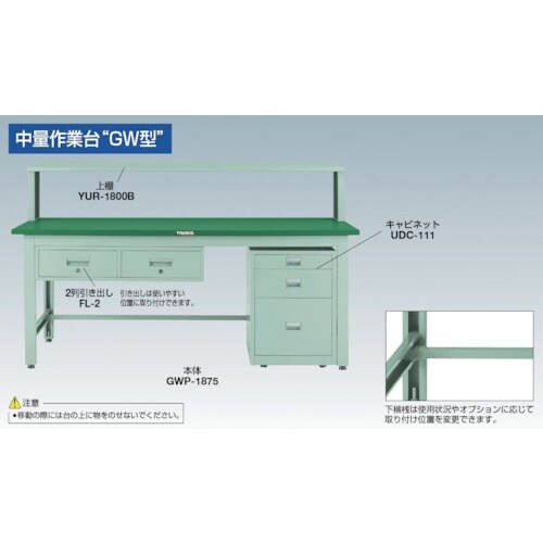 TRUSCO 中荷重作業台(800kg)GW型 1