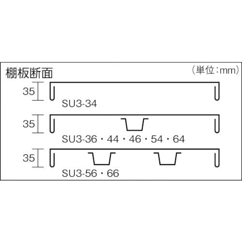 TRUSCO ステンレス棚 SUS304製軽量棚用