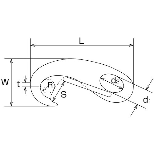 水本 マガタマフック 長さ50mm