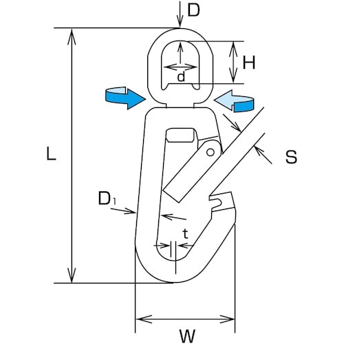 水本 スイベルスナップZ型 長さ172mm