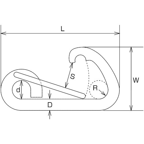 水本 L型フック 線径6mm