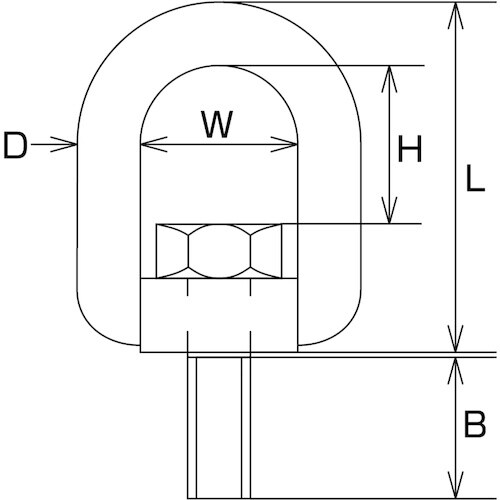 水本 スイベルボルト(ミリネジ) 捻径M−12