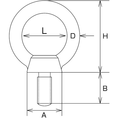 水本 アイボルト(鍛造製)(ミリネジ) 捻径M−8