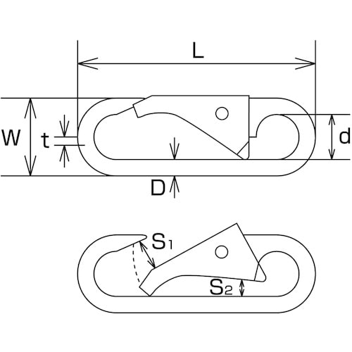 水本 スナップフックCO型