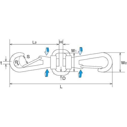 水本 スイベルダブルフック