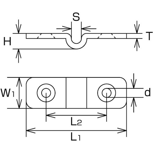 水本 チェーンホルダー金具(固定用) 適用チェーン