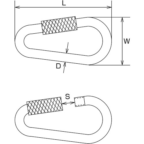 水本 ドロップリング 線径3mm長さ40mm