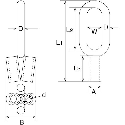 水本 ワイヤーコースリング 全長65.5mm