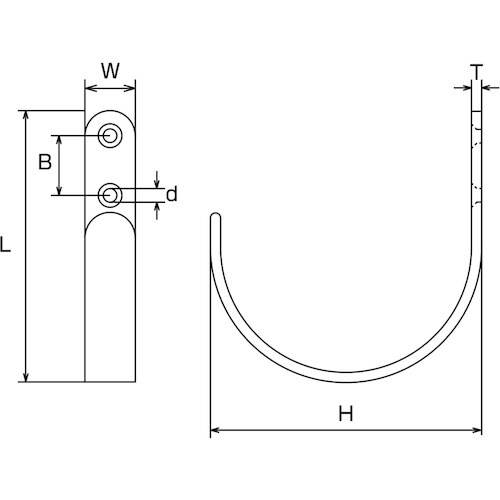 水本 シートフックE型 長さ62mm