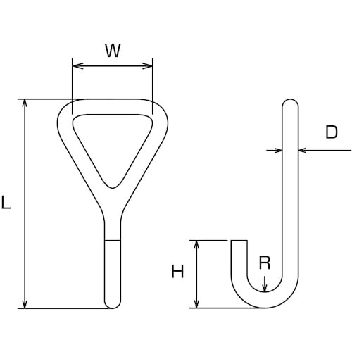 水本 ワイヤーフックBF型 全長70mm