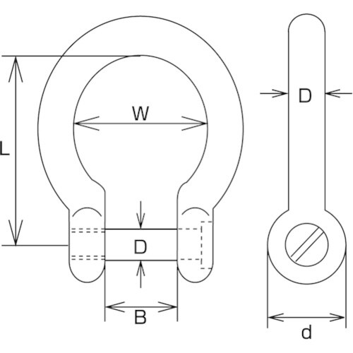 水本 沈みオタフクシャックル(アンカーシャックル)