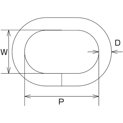 水本 楕円リンク 線径6mm内長31mm