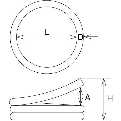 水本 二重リンク(ロープ用) 内径40mm