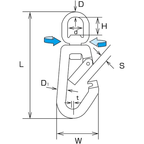 水本 スイベルスナップZ型 長さ152mm