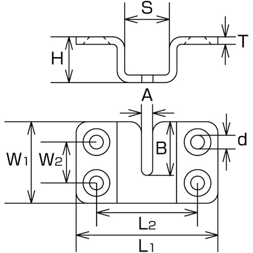 水本 チェーンホルダー金具(着脱用) 適用チェーン