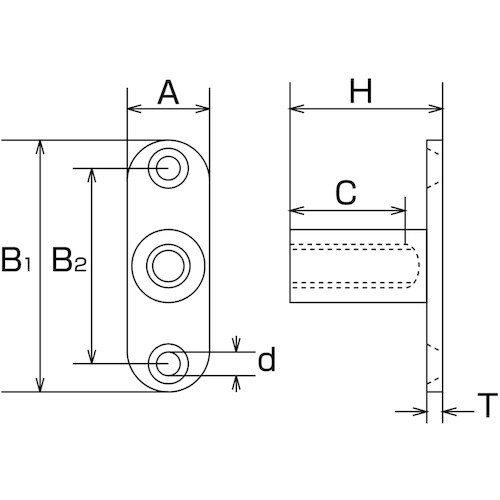 水本 パッドナット(ミリネジ) 捻子径M6