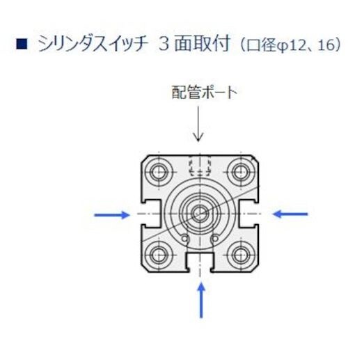 CKD スーパーコンパクトシリンダ 内径12 25