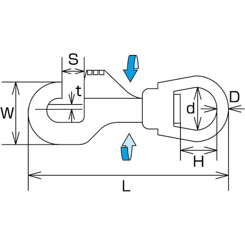 水本 ナスカン(ニッケルメッキ) 全長77mm