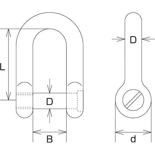 水本 マイクロシャックル(沈みシャックル) 呼び2