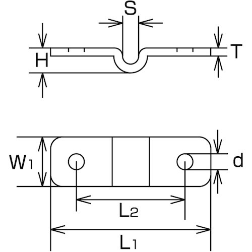 水本 チェーンホルダー金具(固定用) 適用チェーン