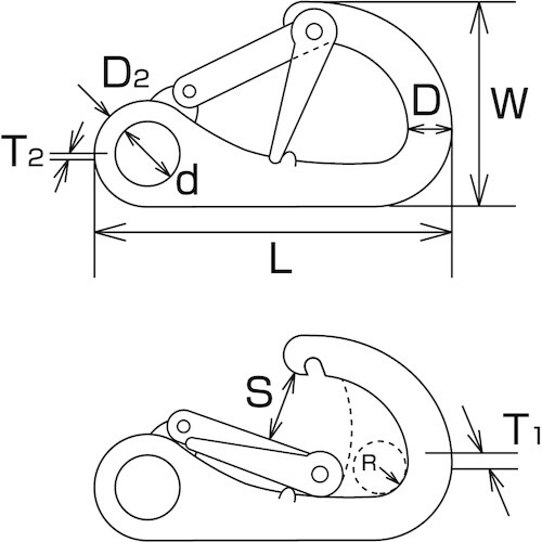 水本 ロックフック 長さ91mm
