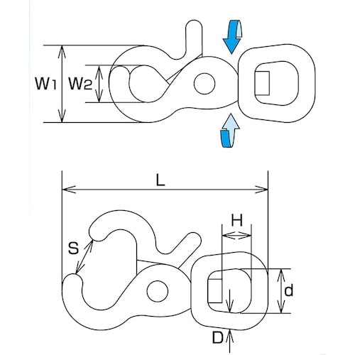 水本 トリガースナップ 長さ48mm