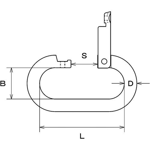 水本 オーバルキャッチ 線径10mm 長さ70mm