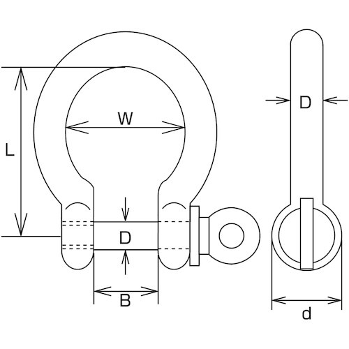 水本 オタフクシャックル(アンカーシャックル) 呼