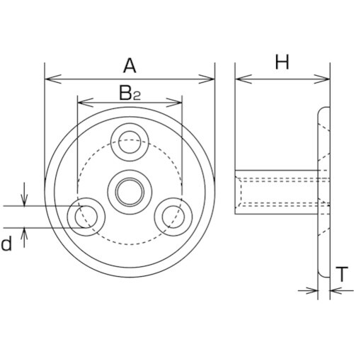 水本 パッドナット(ミリネジ) 捻子径M8