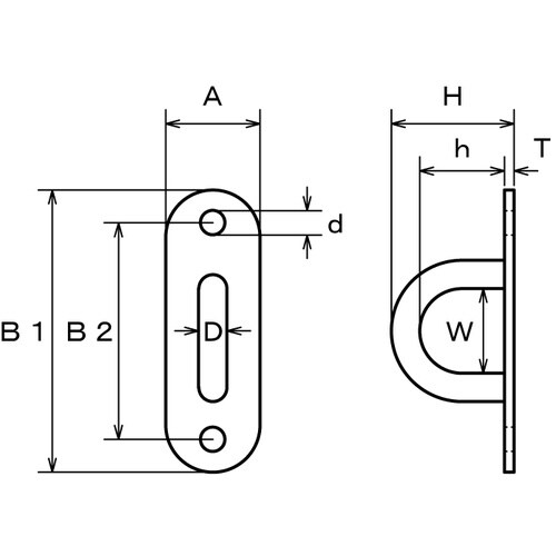 水本 アイプレート ステンレス パッドアイ 26m